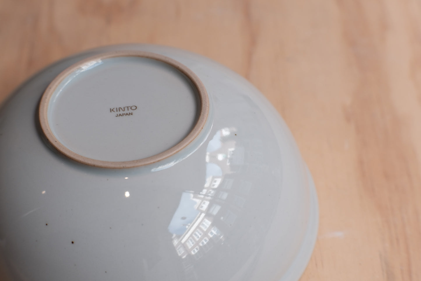 Kinto RIM Hasami ware bowl earth grey 220 mm