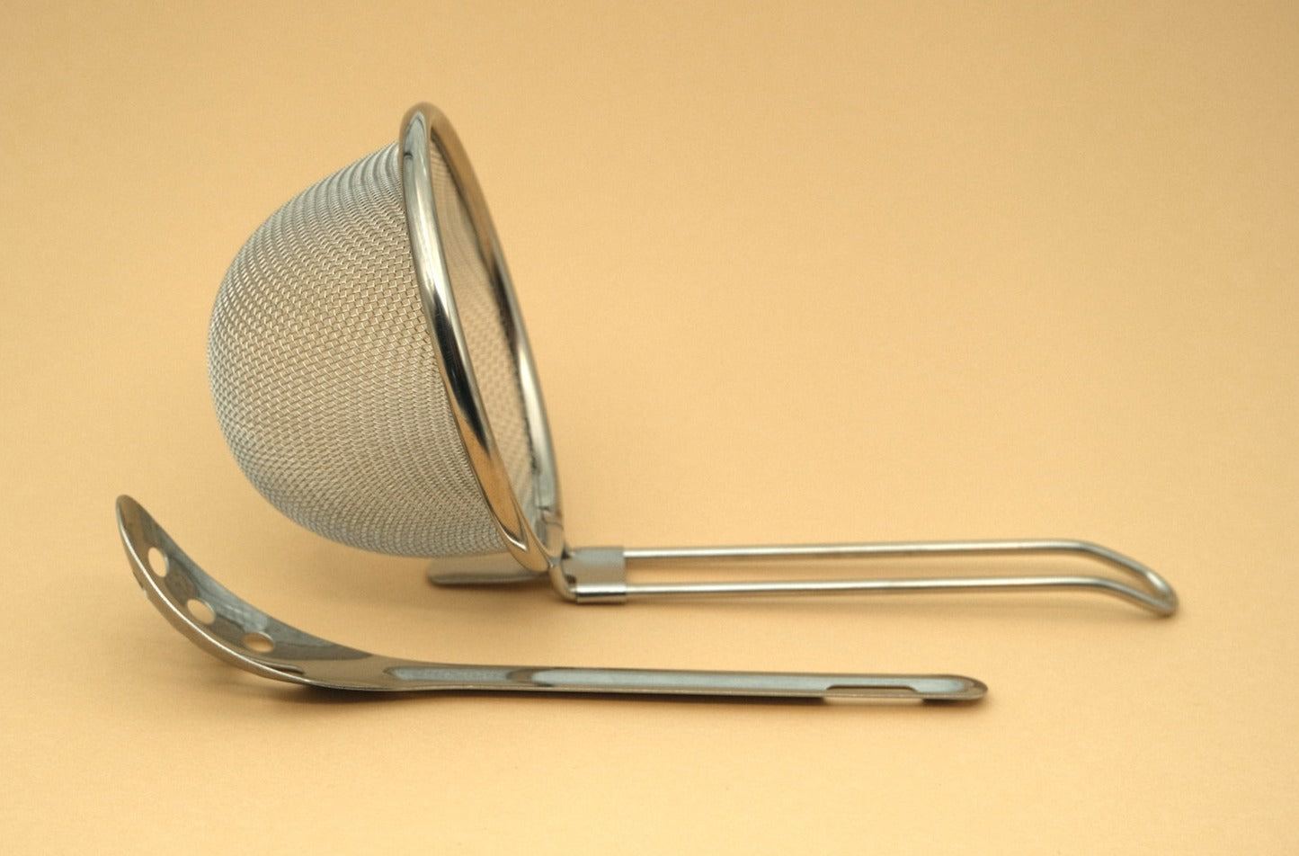 RVS miso zeef met modderlepel