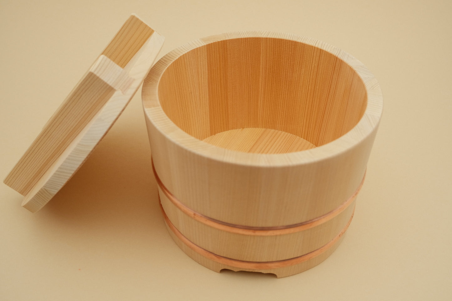 Ohitsu-Reiswärmer im Kansai-Stil aus Sawara-Holz