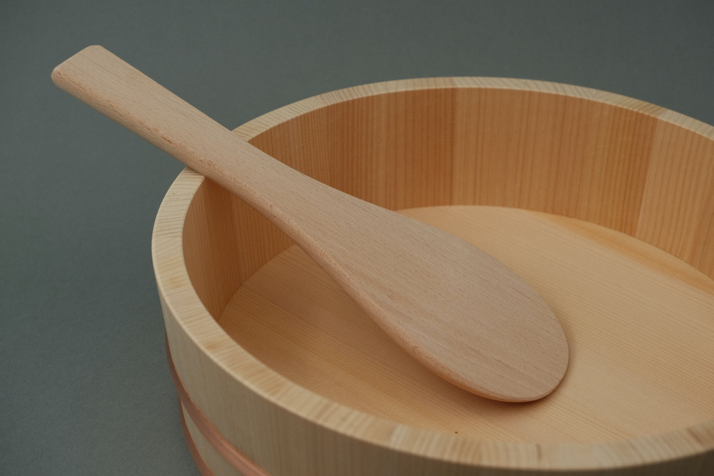 Shamoji rijstspatel gemaakt van beukenhout 27 cm