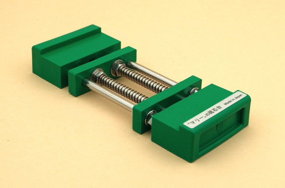 Spring loaded whetstone holder