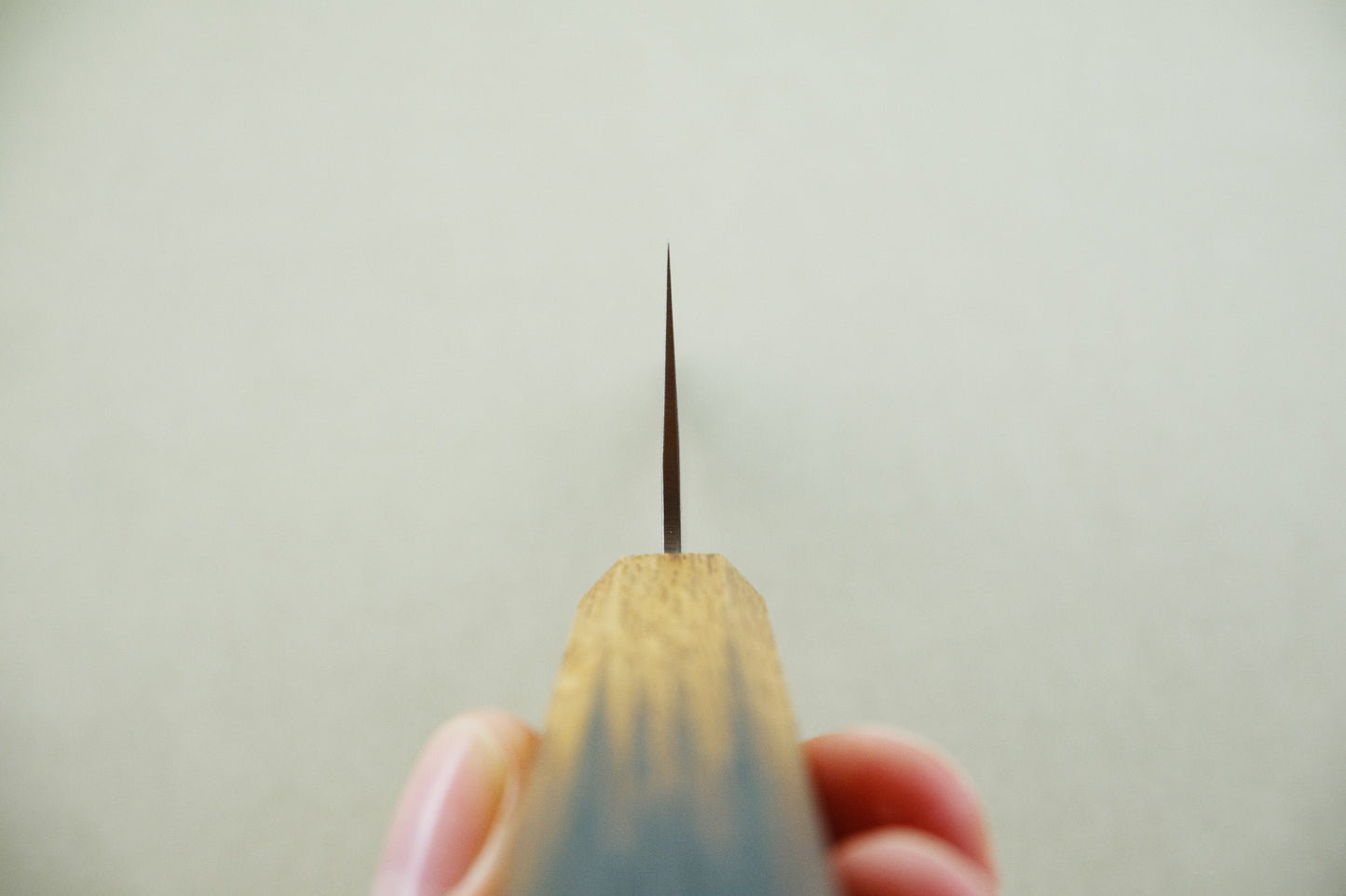 Yamawaki ginsan nashiji gyuto 240 with a burnt lacquered octagonal oak handle