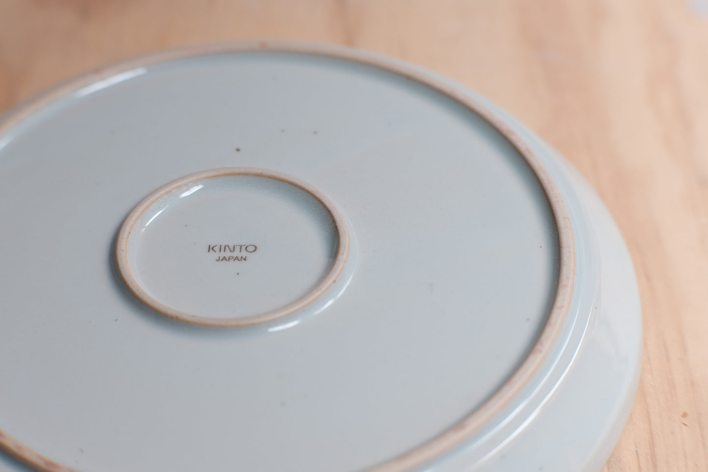 Kinto RIM Hasami ware plate earth grey 160 mm