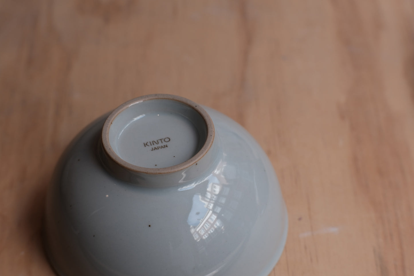 Kinto RIM Hasami ware rice bowl earth grey 120 mm