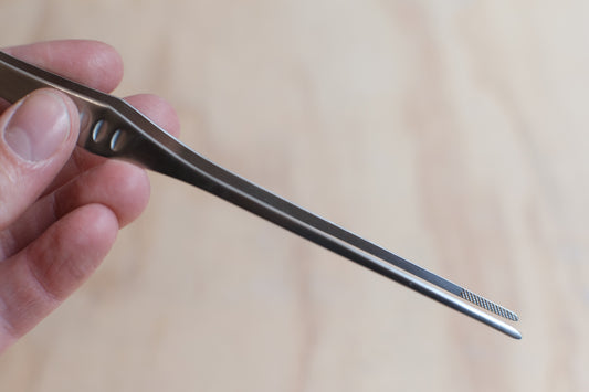 Straight precision chef's tweezers 21 cm