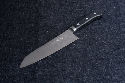 Kiya 33 layer damascus vg10 santoku 180 mm