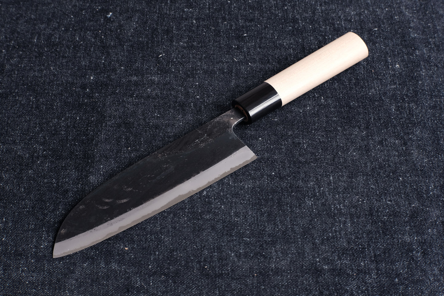 Kiya Izutsuki aogami kurouchi santoku 180 mm