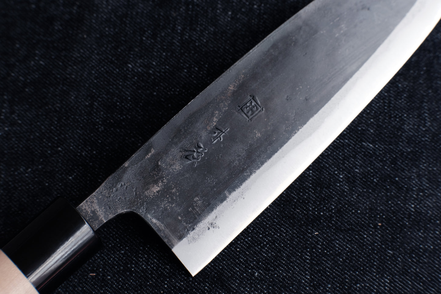Kiya Izutsuki aogami kurouchi santoku 180 mm