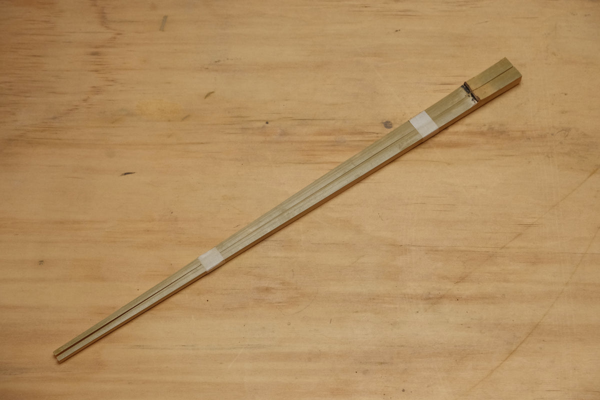 Green bamboo saibashi cooking chop sticks made from Japanese domestic bamboo