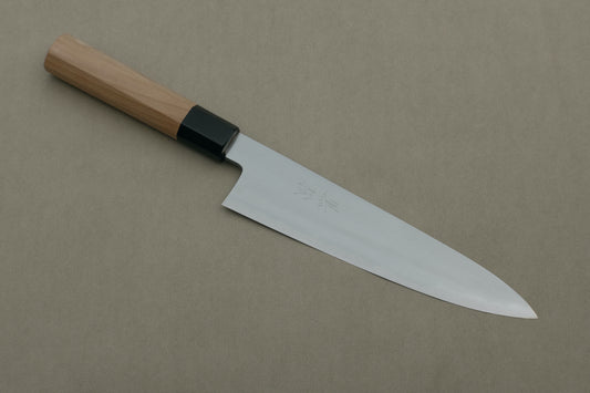 Kuromatsu Tanaka Uchihamono shirogami 2 gyuto 210 convex bevel
