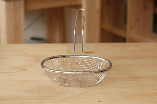 Basket for stovetop deep fryer