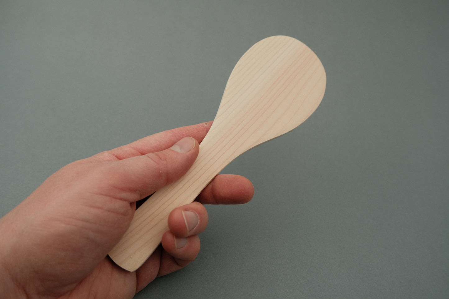Shamoji rice paddle made from hinoki wood  22 cm
