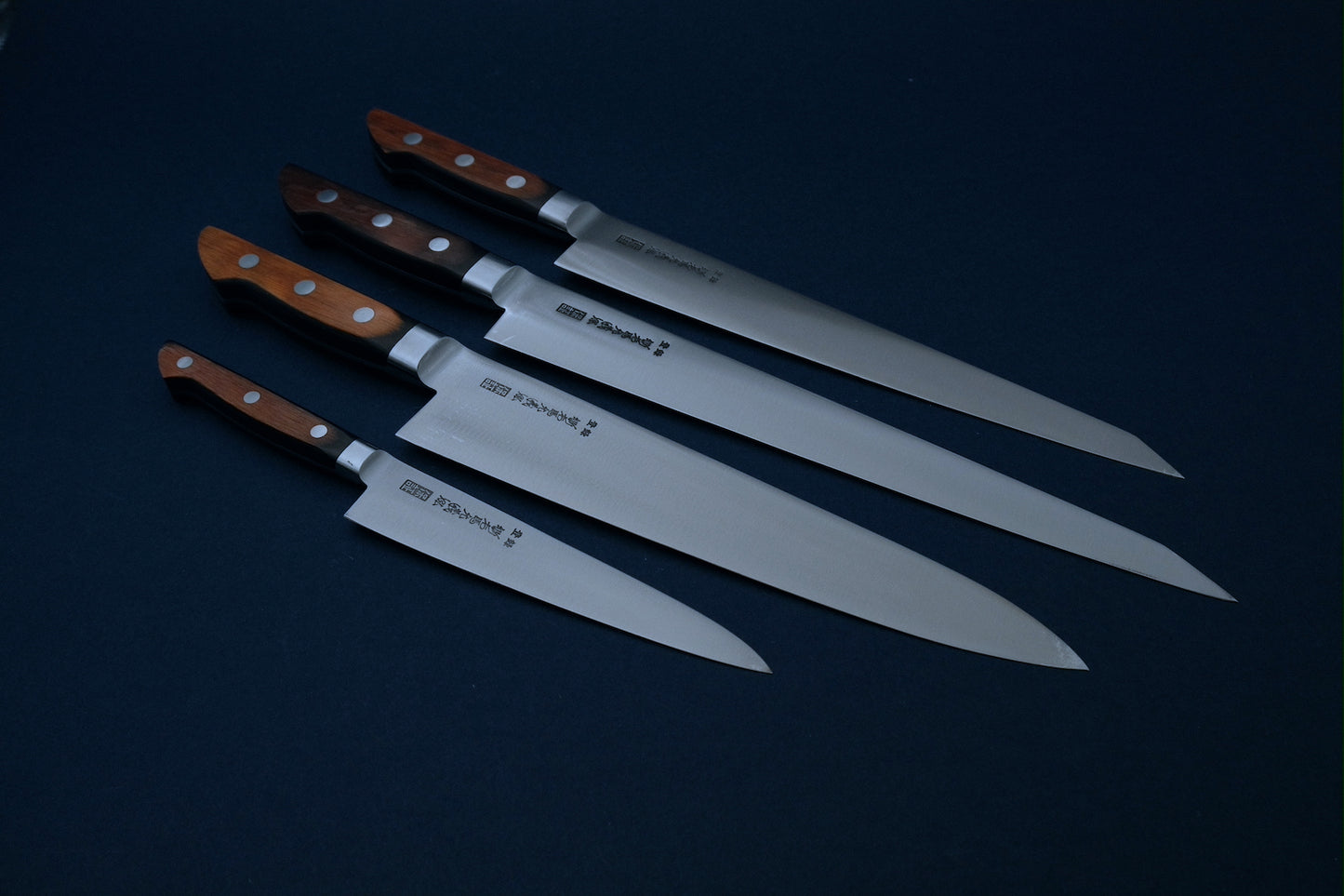 Yamawaki SK4 petty 150 with a pakka handle