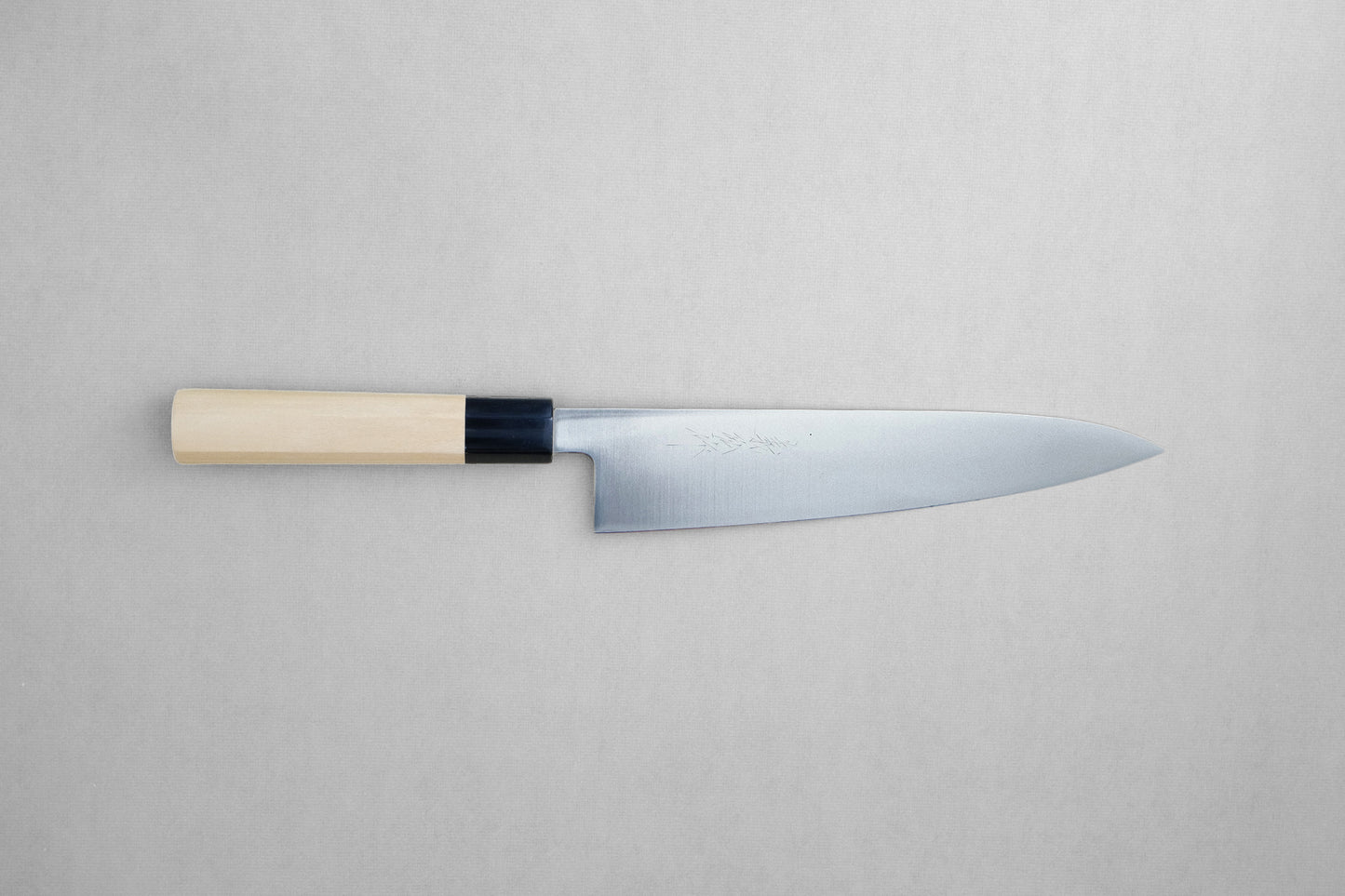 Yamawaki VG1 stainless steel gyuto 240 with an octagonal ho wood and buffalo horn handle